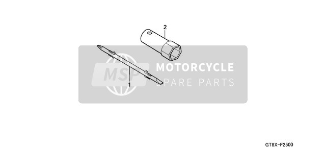 Honda PK50 2000 Gereedschap voor een 2000 Honda PK50